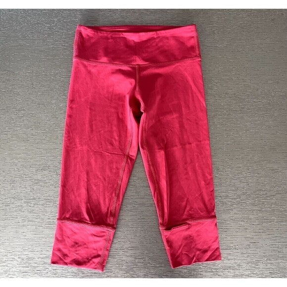 Lululemon Align High-Rise Crop 16" Lip Gloss Size 2 Used Yoga Pilates Comfort - Picture 1 of 6